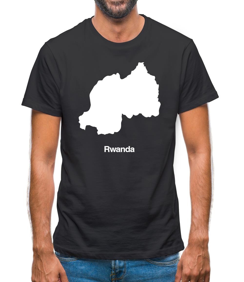 Rwanda Silhouette Mens T-Shirt