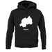 Rwanda Silhouette unisex hoodie