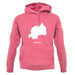 Rwanda Silhouette unisex hoodie