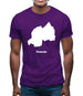 Rwanda Silhouette Mens T-Shirt