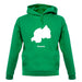 Rwanda Silhouette unisex hoodie