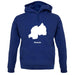 Rwanda Silhouette unisex hoodie