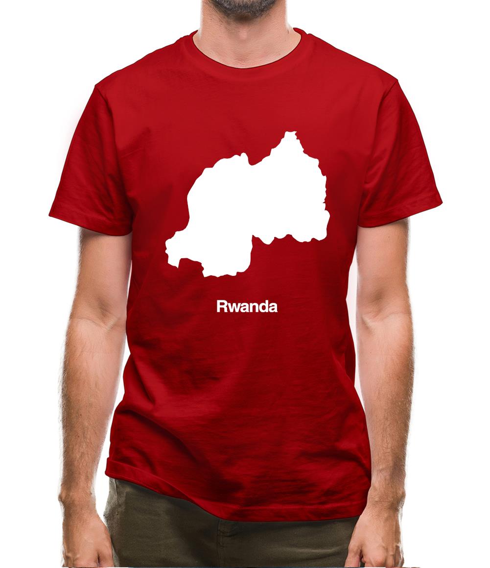 Rwanda Silhouette Mens T-Shirt