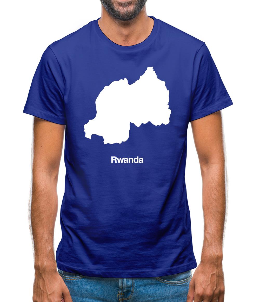 Rwanda Silhouette Mens T-Shirt