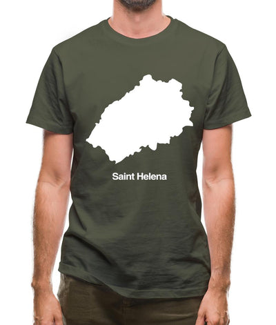 Saint Helena Silhouette Mens T-Shirt