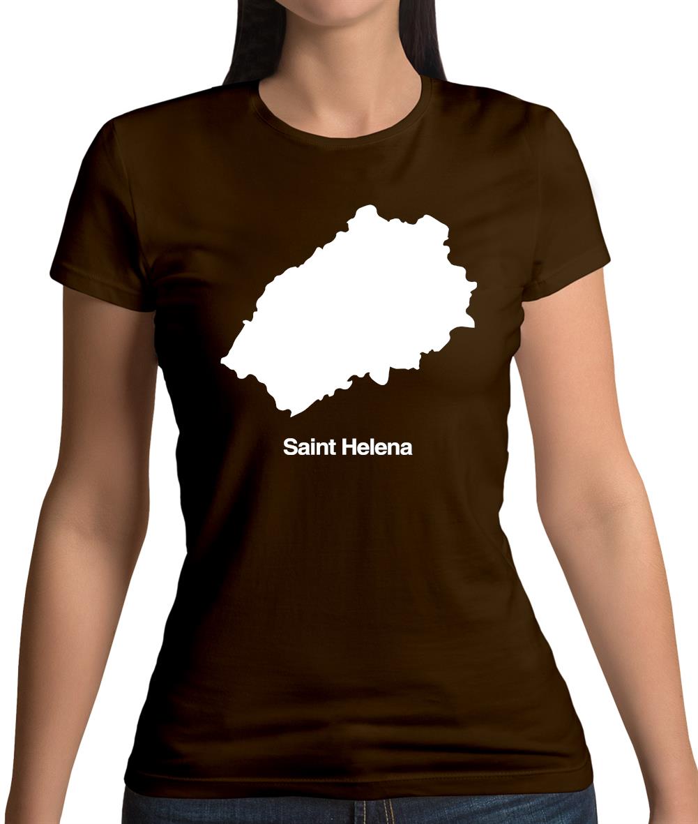 Saint Helena Silhouette Womens T-Shirt