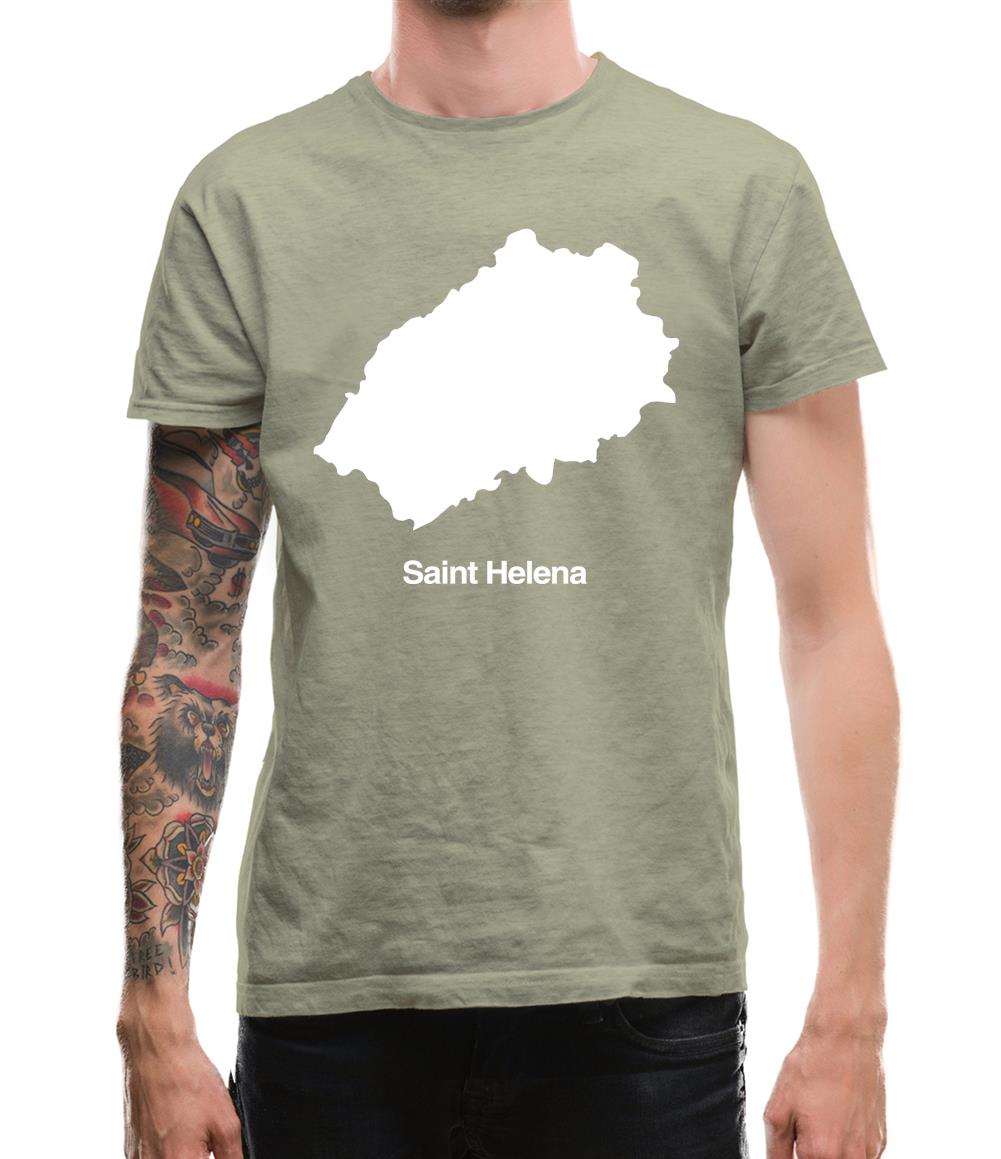 Saint Helena Silhouette Mens T-Shirt