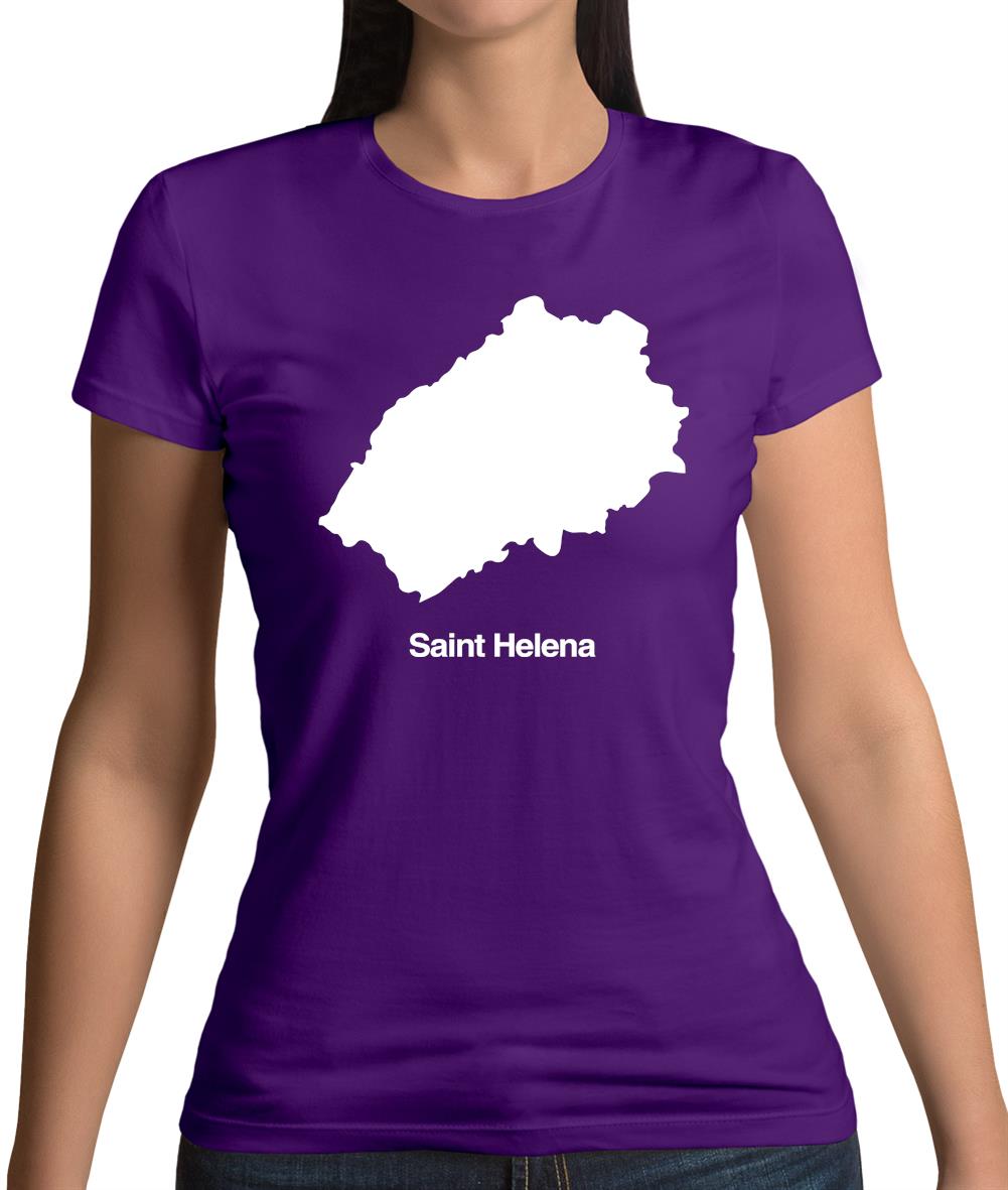 Saint Helena Silhouette Womens T-Shirt