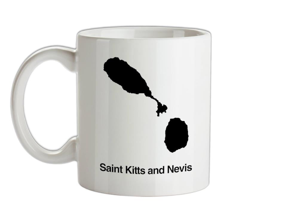 Saint Kitts and Nevis Silhouette Ceramic Mug