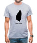 Saint Lucia Silhouette Mens T-Shirt