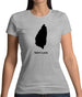 Saint Lucia Silhouette Womens T-Shirt