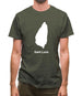 Saint Lucia Silhouette Mens T-Shirt