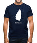 Saint Lucia Silhouette Mens T-Shirt
