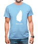 Saint Lucia Silhouette Mens T-Shirt