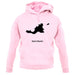 Saint Martin Silhouette unisex hoodie