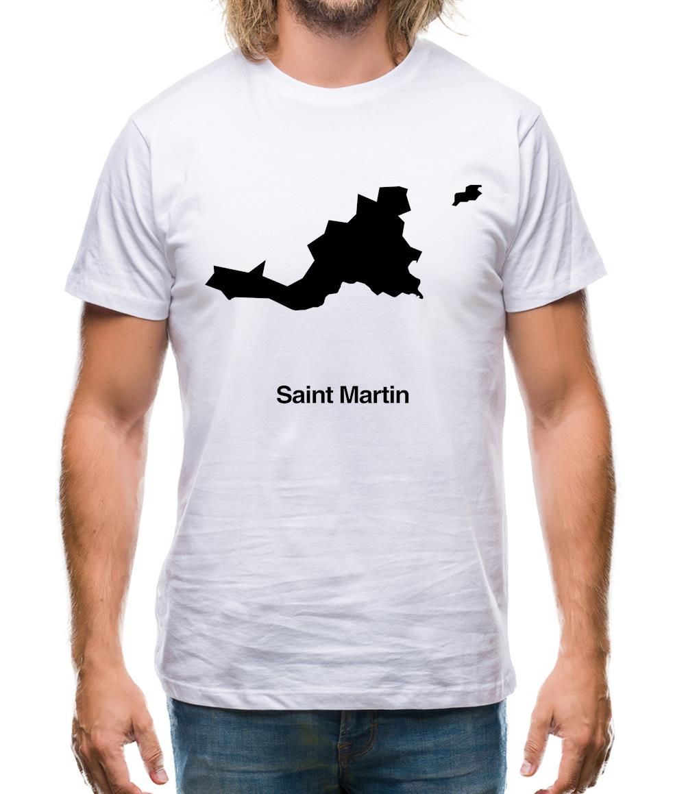 Saint Martin Silhouette Mens T-Shirt