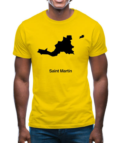 Saint Martin Silhouette Mens T-Shirt
