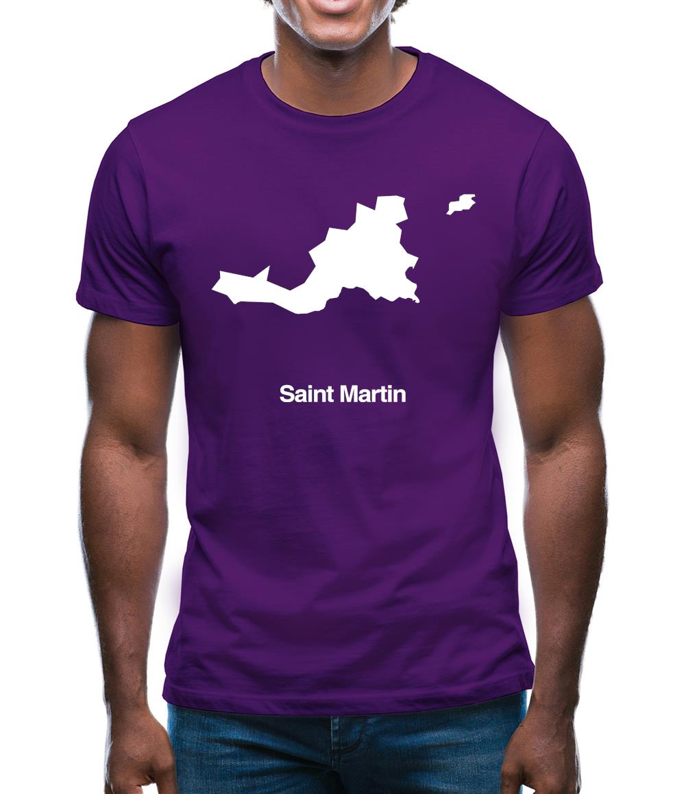 Saint Martin Silhouette Mens T-Shirt