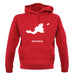 Saint Martin Silhouette unisex hoodie