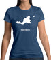 Saint Martin Silhouette Womens T-Shirt