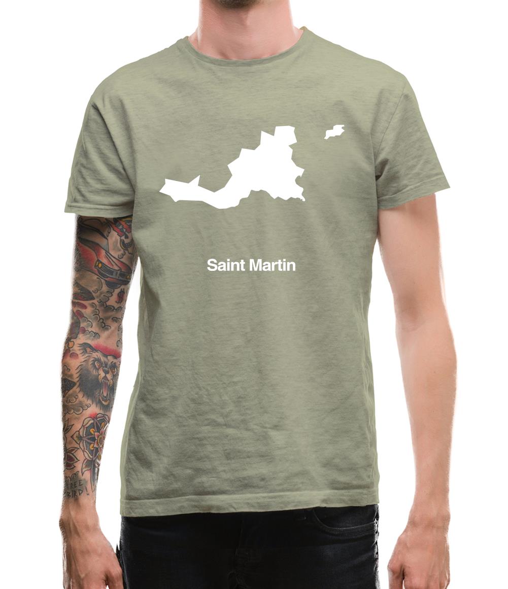 Saint Martin Silhouette Mens T-Shirt