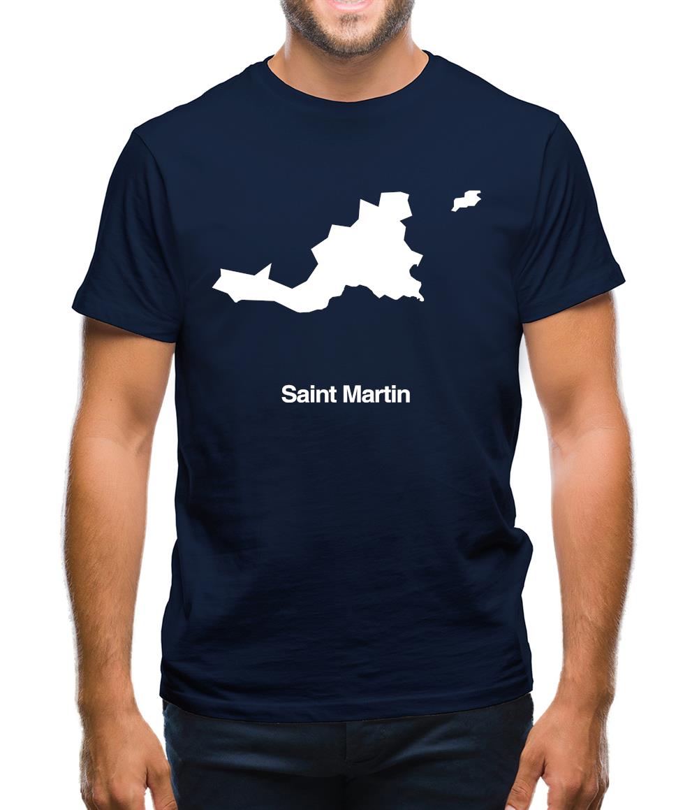 Saint Martin Silhouette Mens T-Shirt
