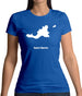 Saint Martin Silhouette Womens T-Shirt