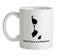 Saint Pierre and Miquelon Silhouette Ceramic Mug