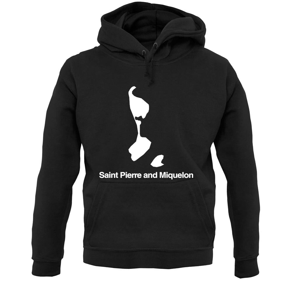 Saint Pierre And Miquelon Silhouette Unisex Hoodie