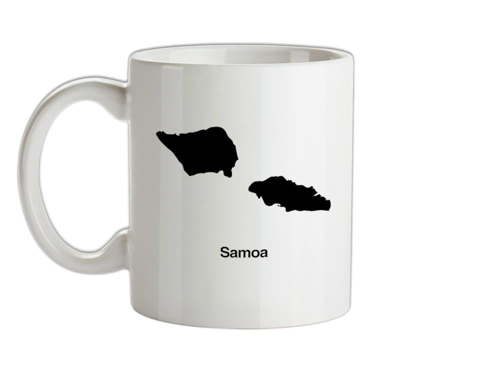 Samoa Silhouette Ceramic Mug