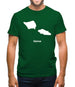 Samoa Silhouette Mens T-Shirt
