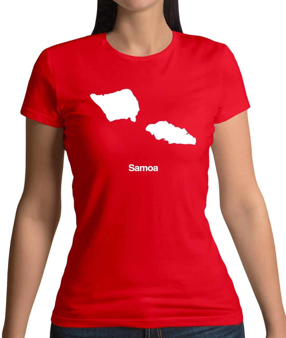 Samoa Silhouette Womens T-Shirt