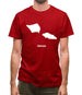 Samoa Silhouette Mens T-Shirt