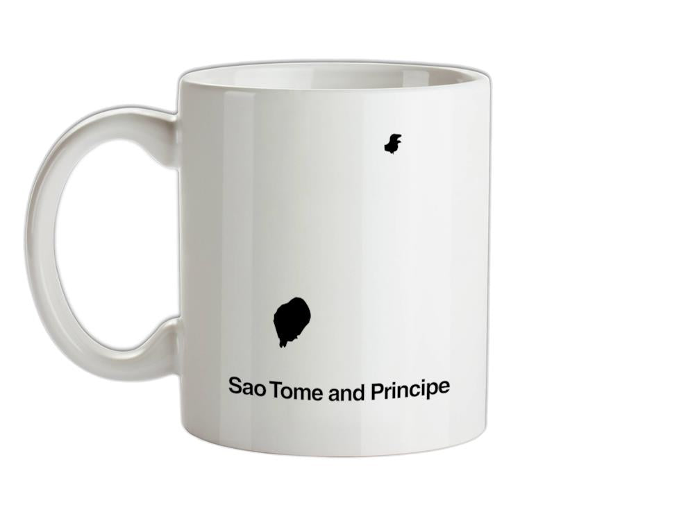 Sao Tome and Principe Silhouette Ceramic Mug