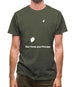Sao Tome And Principe Silhouette Mens T-Shirt
