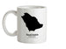 Saudi Arabia Silhouette Ceramic Mug