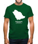 Saudi Arabia Silhouette Mens T-Shirt