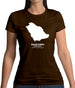 Saudi Arabia Silhouette Womens T-Shirt