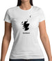 Scotland Silhouette Womens T-Shirt