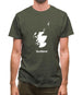 Scotland Silhouette Mens T-Shirt