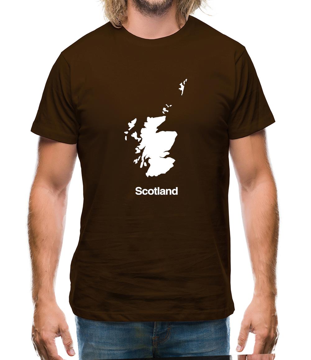 Scotland Silhouette Mens T-Shirt