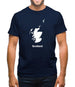 Scotland Silhouette Mens T-Shirt