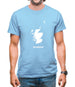 Scotland Silhouette Mens T-Shirt