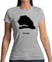 Senegal Silhouette Womens T-Shirt