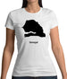 Senegal Silhouette Womens T-Shirt