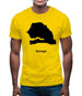 Senegal Silhouette Mens T-Shirt