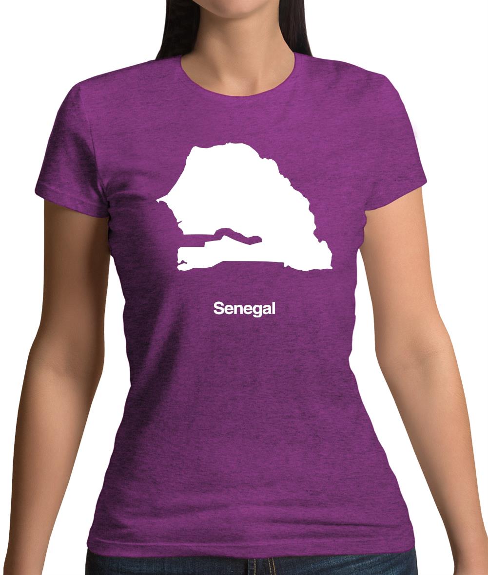 Senegal Silhouette Womens T-Shirt