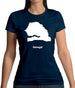 Senegal Silhouette Womens T-Shirt