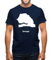 Senegal Silhouette Mens T-Shirt