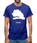 Senegal Silhouette Mens T-Shirt